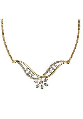 Indya X Senco Gold Flash of Style Diamond Mangalsutra