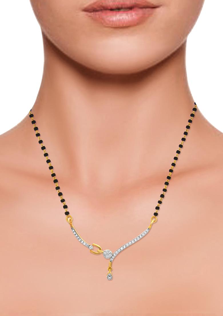 Indya X Senco Gold Scoop Some Shine Diamond Mangalsutra