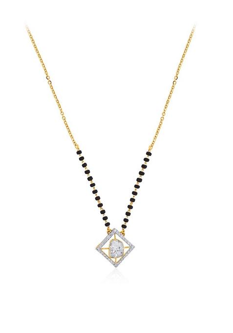 Indya X Senco Gold Soaring Shimmer Polki Diamond Mangalsutra