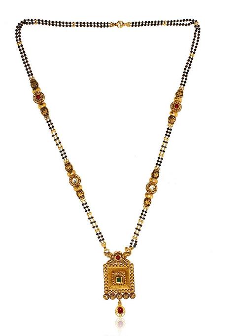 Indya X Senco Gold A Temple Art Gold Mangalsutra