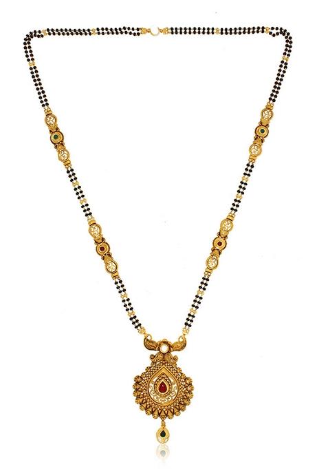 Indya X Senco Gold Ancient Deco Gold Mangalsutra