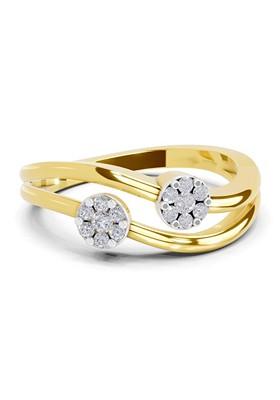 14Kt Yellow Gold Lab Grown Diamond 0.18 Carat Round Solitaire Ring for Women IGI Certified FG VS Diamond