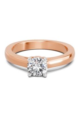 14Kt Rose Gold Lab Grown Diamond 0.7 Carat Round Solitaire Ring for Women 14Kt Rose Gold Size 5