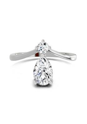 14Kt White Gold Lab Grown Diamond 1.03 Carat Pear Ring for Women