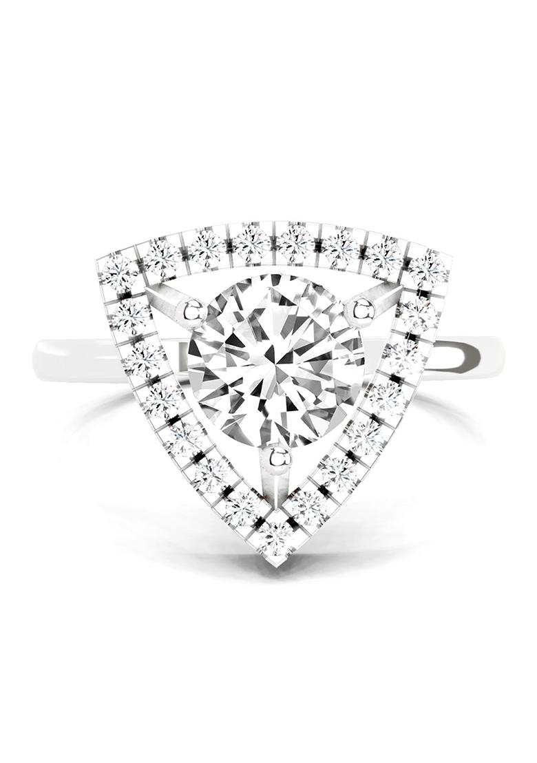 14Kt Rose Gold Lab Grown Diamond 1.34 Carat Round Shape Diamond Ring for Women