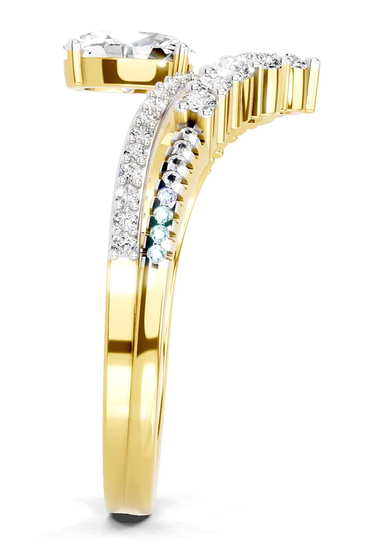 14Kt Yellow Gold Lab Grown Diamond 0.82 Carat Oval Diamond Crown Ring Set for Women