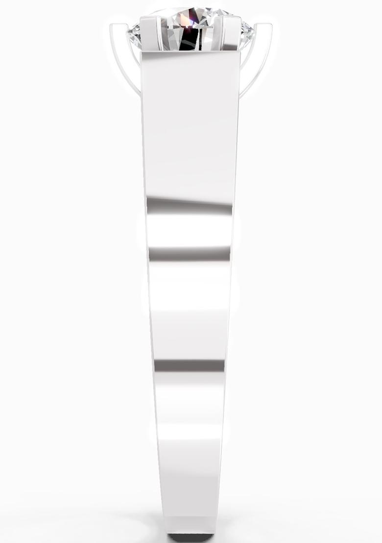 14Kt White Gold Lab Grown Diamond 1.25 Carat Round Ring