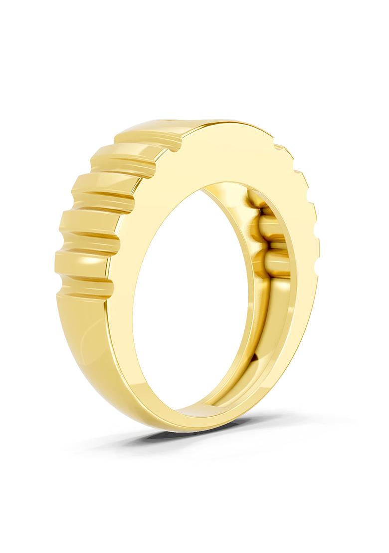 14Kt Yellow Gold Lab Grown Diamond 1 Carat Round Solitaire Diamond Ring