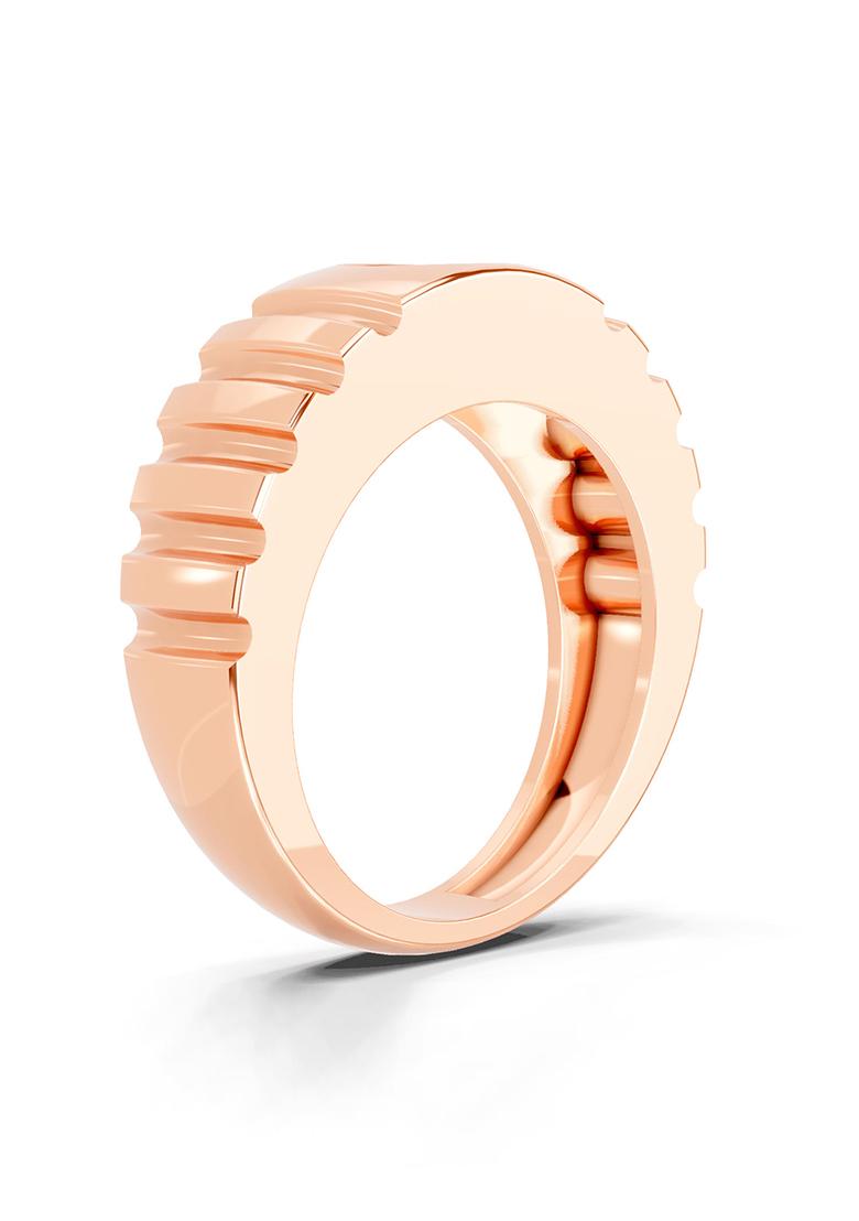 14Kt Rose Gold Lab Grown Diamond 1 Carat Round Solitaire Diamond Ring