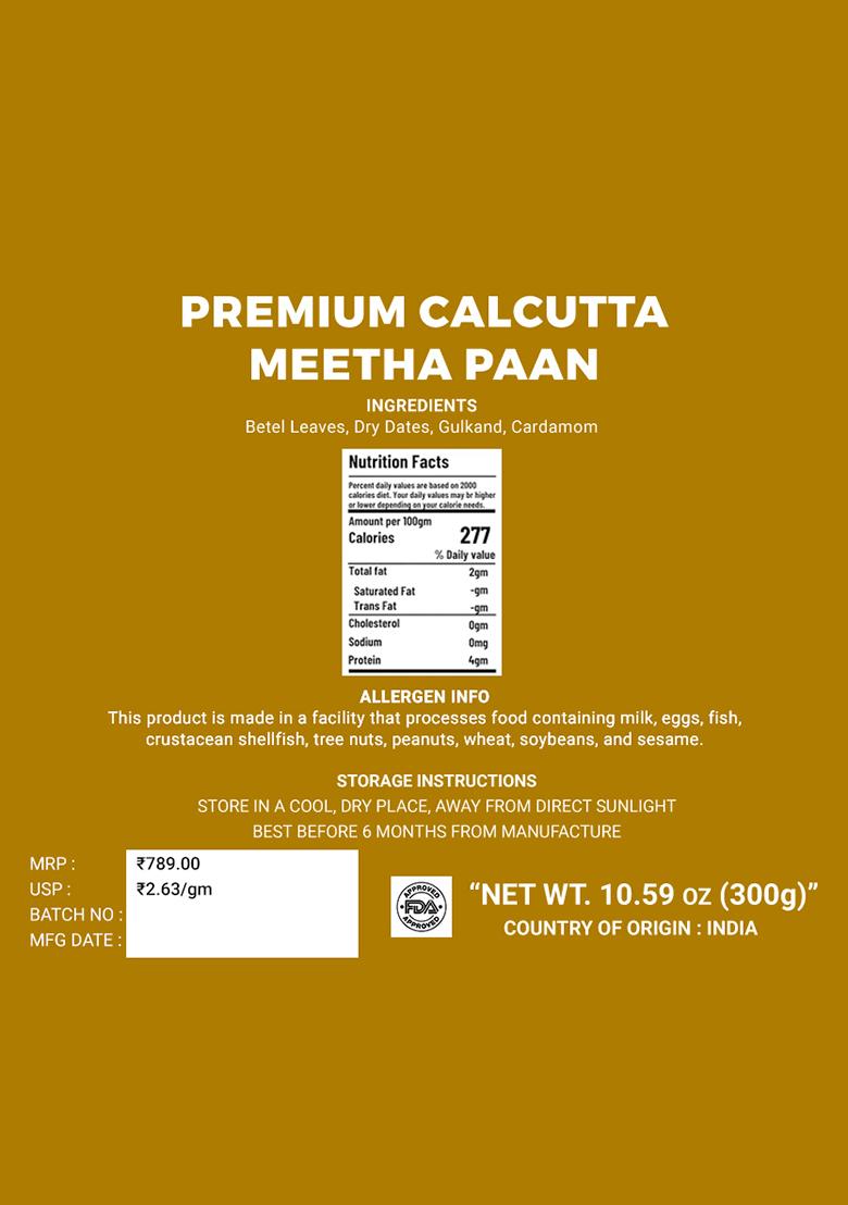 Premium Calcutta Meetha Paan 10.59 oz (300 g) - Indya