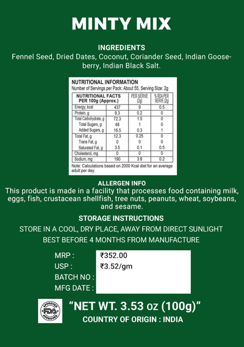 Minty Mix 3.53 oz (100 g) - Indya