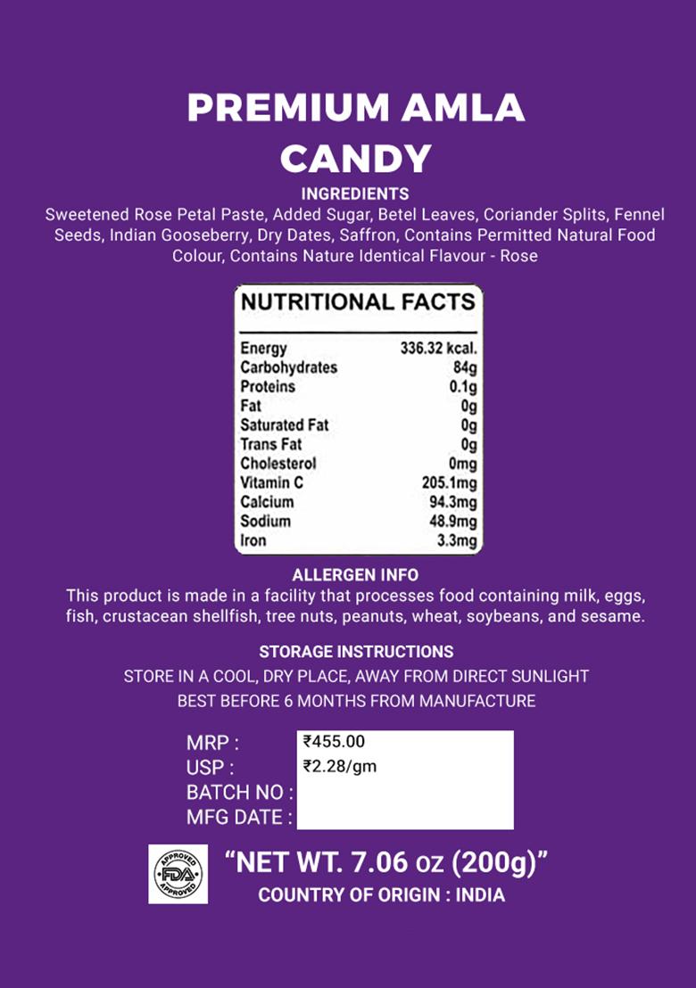 Premium Amla Candy 7.06 oz (200 g) - Indya