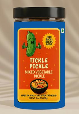 Mixed Vegetable Pickle Tangy And Spicy 17.64 oz (500 g)