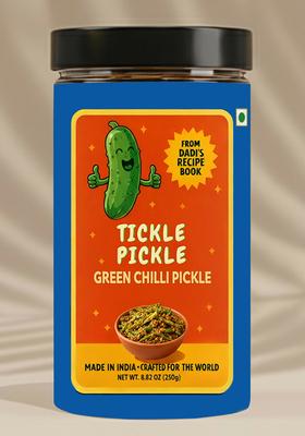 Green Chilli Pickle Punjabi Style Organic 8.82 oz (250 g)