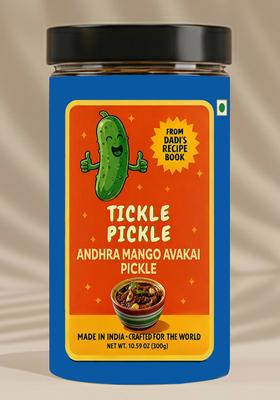 Andhra Mango Avakai Pickle - With Garlic 10.59 oz (300 g)