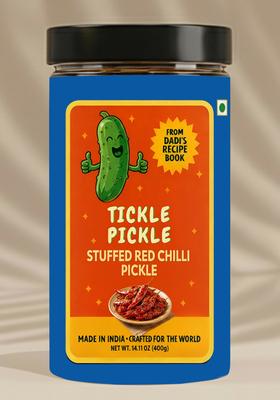 Stuffed Red Chilli Pickle - Tangy & Spicy 14.11 oz (400 g)