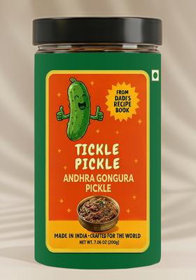Andhra Gongura Pickle - Tangy 7.06 oz (200 g)