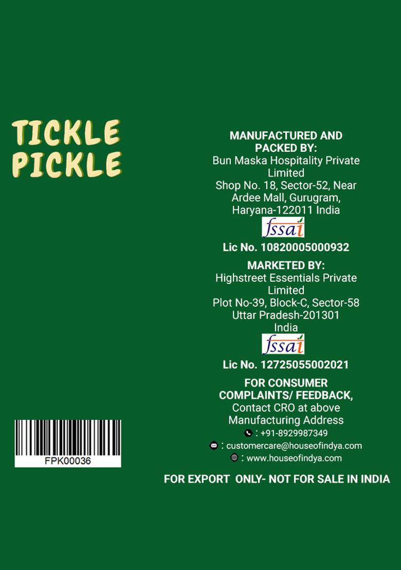 Bitter Gourd Pickle - Chapata Style 7.06 oz (200 g) - Indya