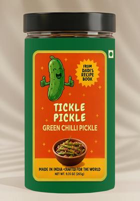 Green Chilli Pickle - Olive Oil Infused 9.35 oz (265 g)