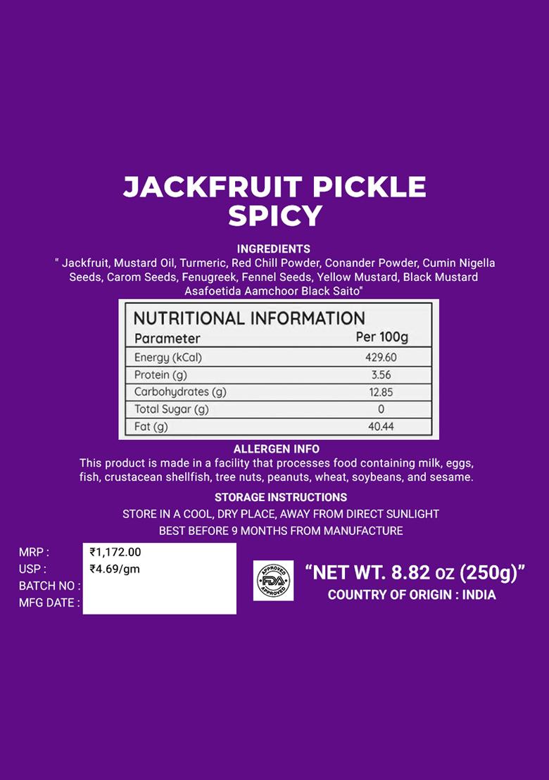 Jackfruit Pickle - Bihari Style 8.82 oz (250 g) - Indya