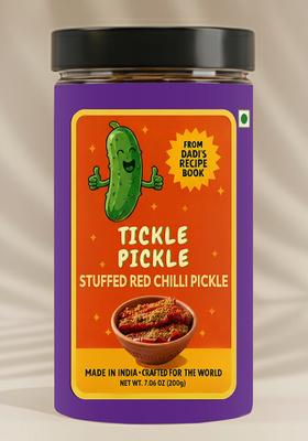 Stuffed Red Chilli Pickle - Homemade 7.06 oz (200 g)