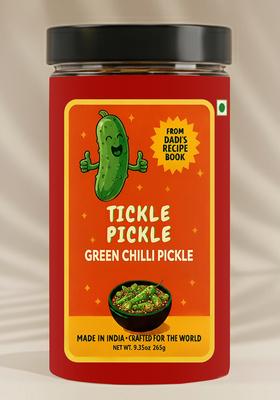 Green Chilli Pickle - Olive Oil Infused 9.35 oz (265 g)