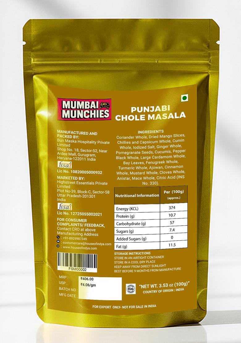 Punjabi Chole Masalas 4 oz (100 GM)  - Indya