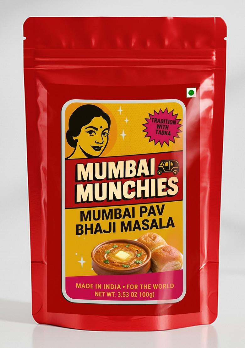 Mumbai Pav Bhaji Street Food Chaat Masalas 4 oz (100 GM)  - Indya