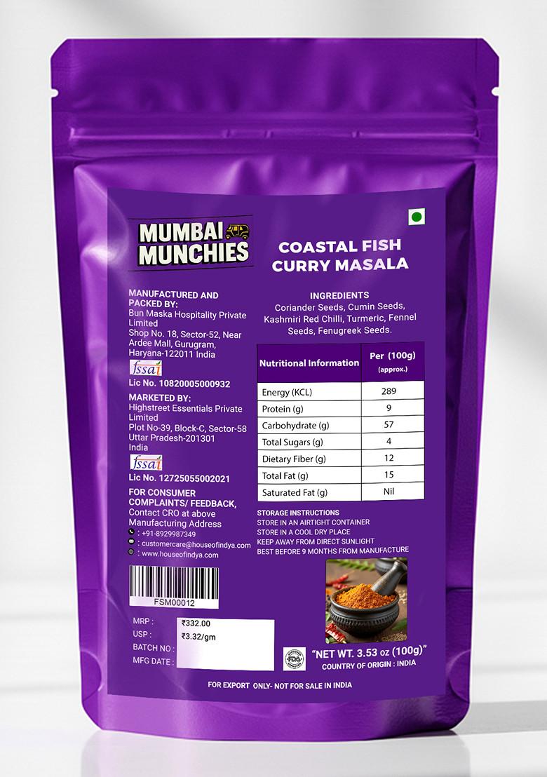 Coastal Fish Curry Masala 3.53 oz (100 g) - Indya