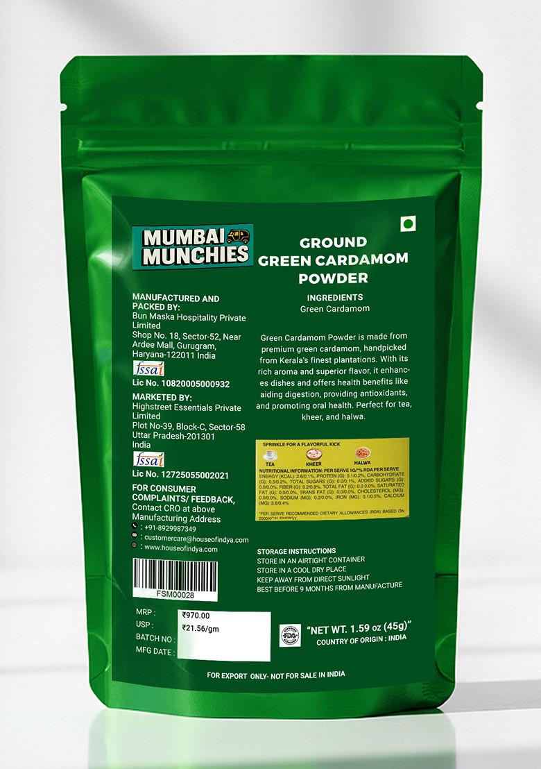 Ground Green Cardamom Powder 1.59 oz (45 g) - Indya