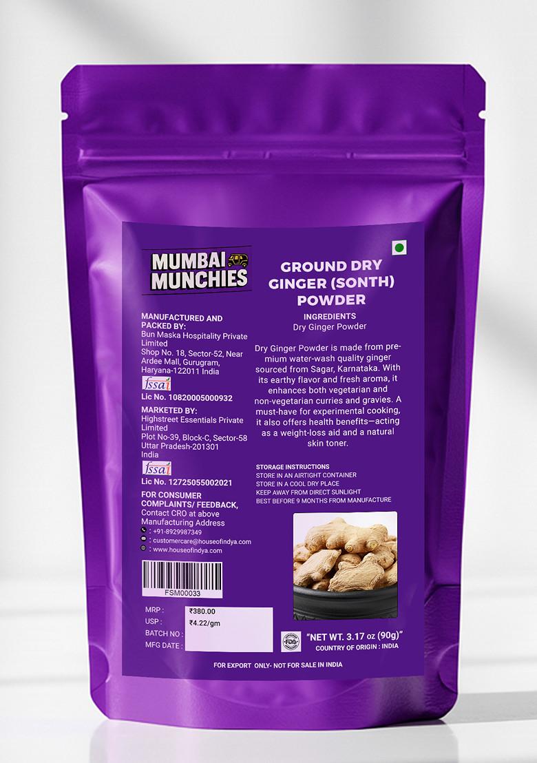 Ground Dry Ginger (Sonth) Powder 3.18 oz (90 g) - Indya