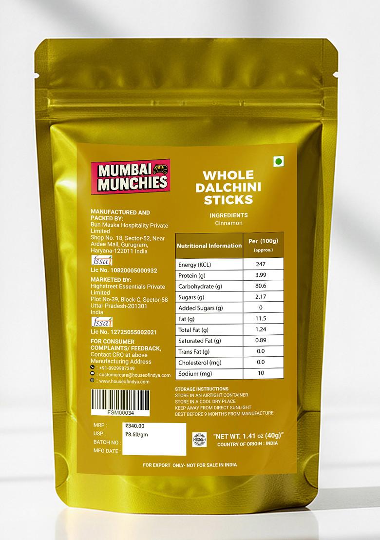 Whole Dalchini Sticks 1.41 oz (40 g) - Indya