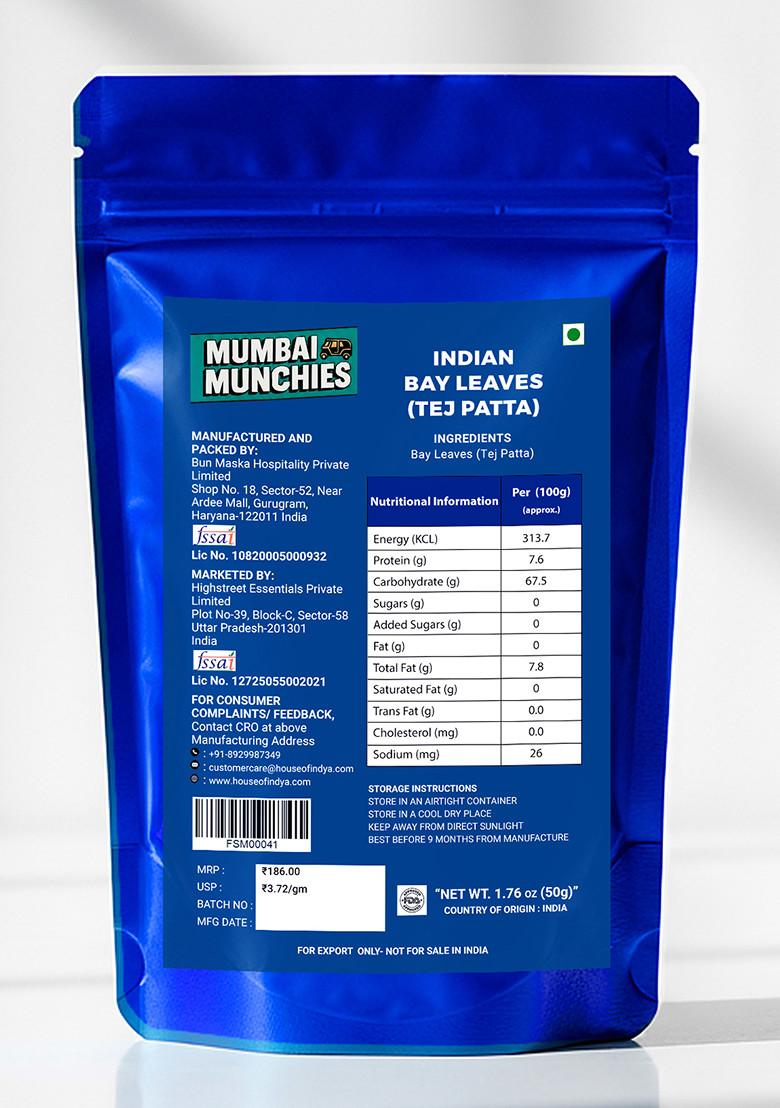Indian Bay Leaves (Tej Patta) 1.76 oz (50 g) - Indya