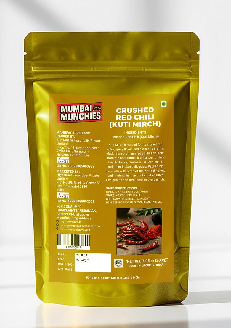 Crushed Red Chili (Kuti Mirch) 7.06 oz (200 g) - Indya