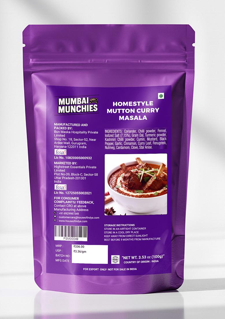 Homestyle Mutton Curry Masala 3.53 oz (100 g) - Indya