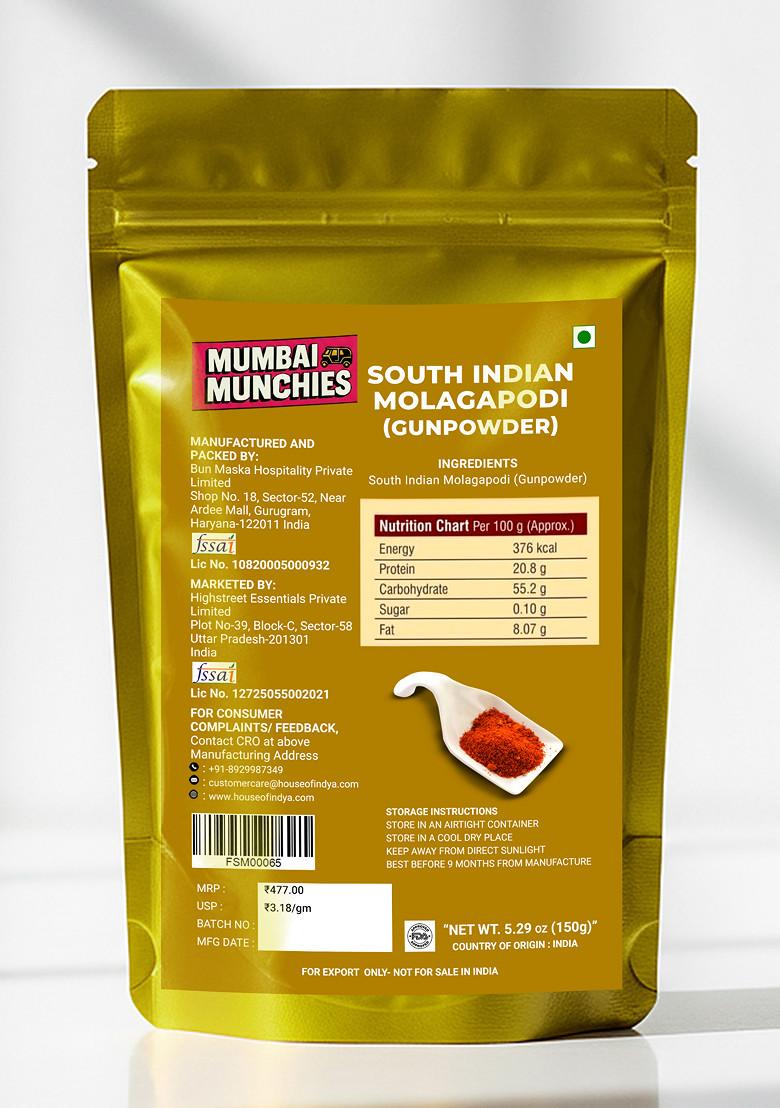 South Indian Molagapodi (Gunpowder) 5.29 oz (150 g) - Indya