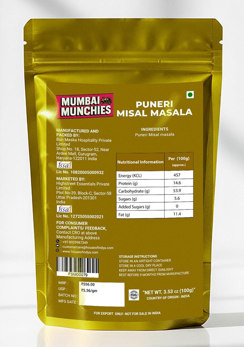 Puneri Misal Masala 3.53 oz (100 g) - Indya