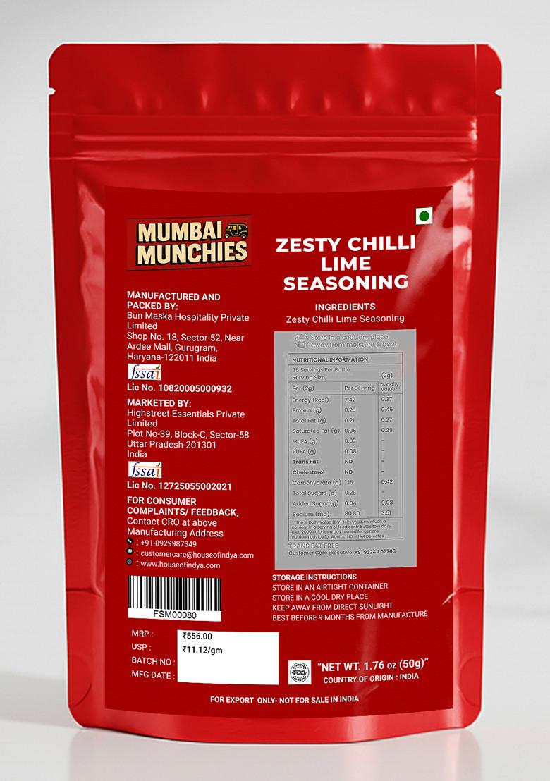 Zesty Chilli Lime Seasoning 1.76 oz (50 g) - Indya