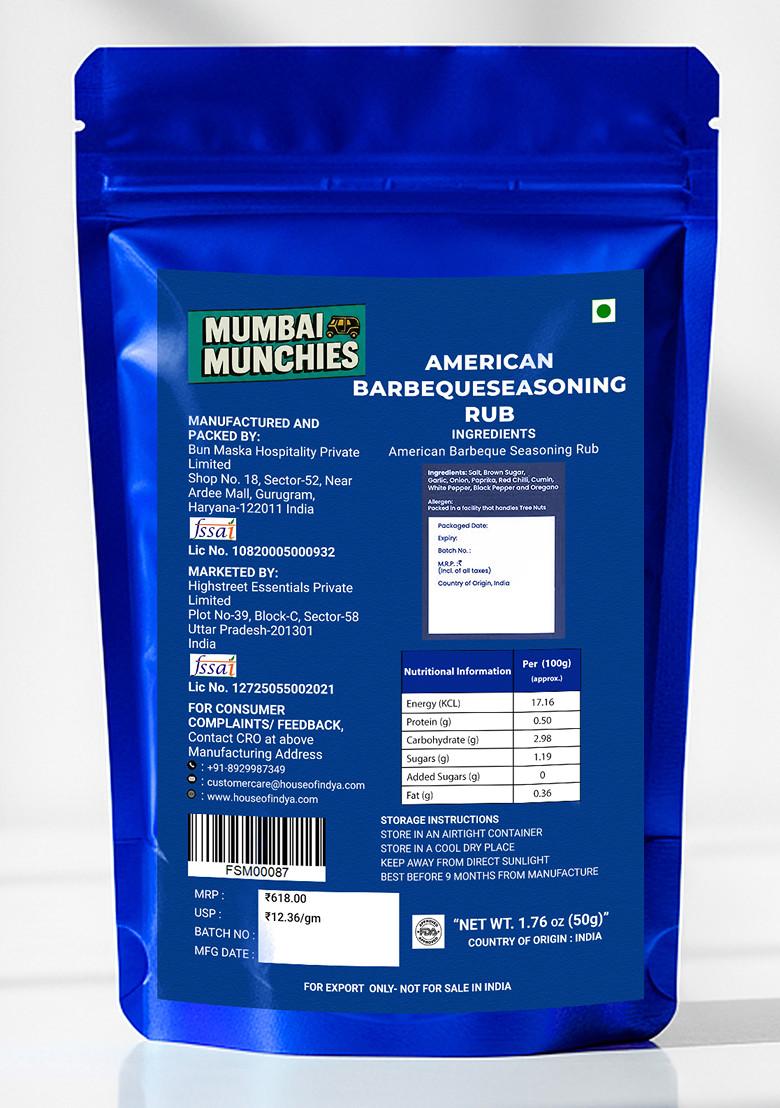 American Barbeque Seasoning Rub 1.76 oz (50 g) - Indya