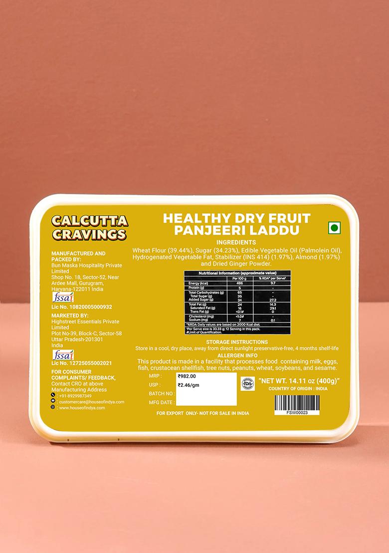 Dry Fruit Panjeeri Laddu 14.11 oz (400 g) - Indya