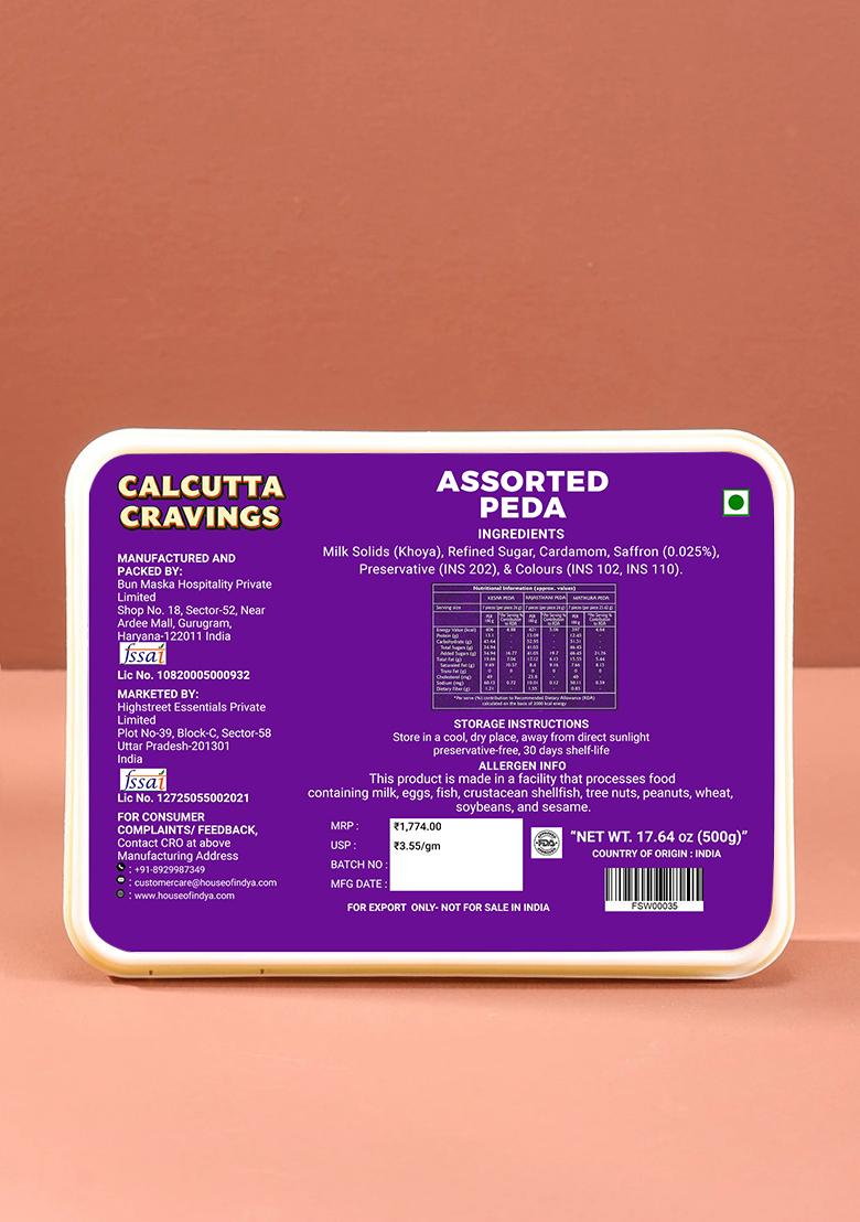 Assorted Peda 17.64 oz (500 g) - Indya