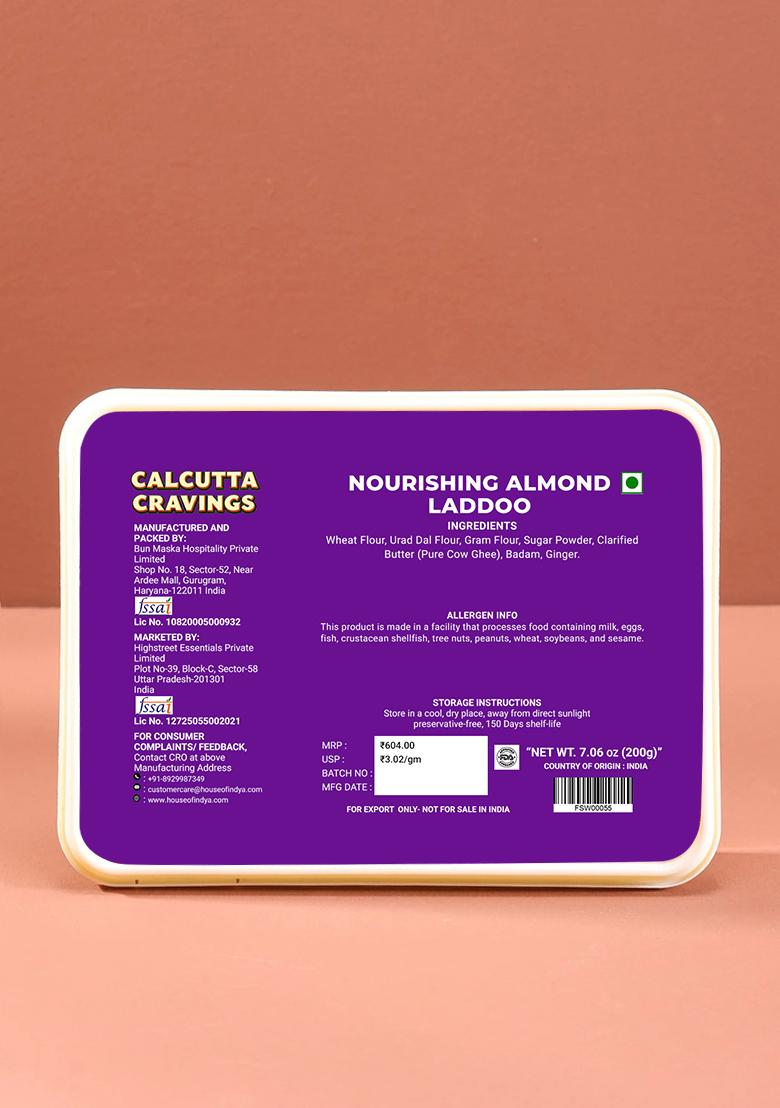 Almond Laddoo 7.06 oz (200 g) - Indya