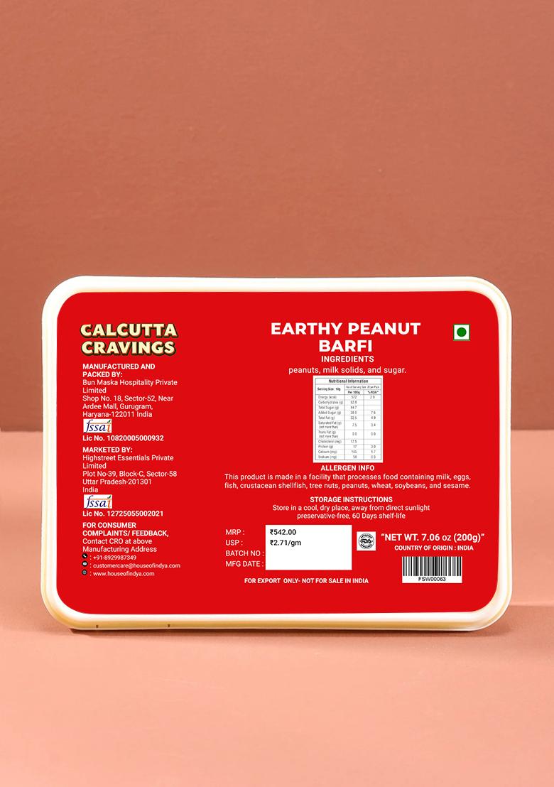 Peanut barfi 7.06 oz (200 g) - Indya