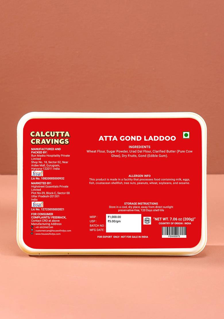 Atta Gond Laddoo 7.06 oz (200 g) - Indya