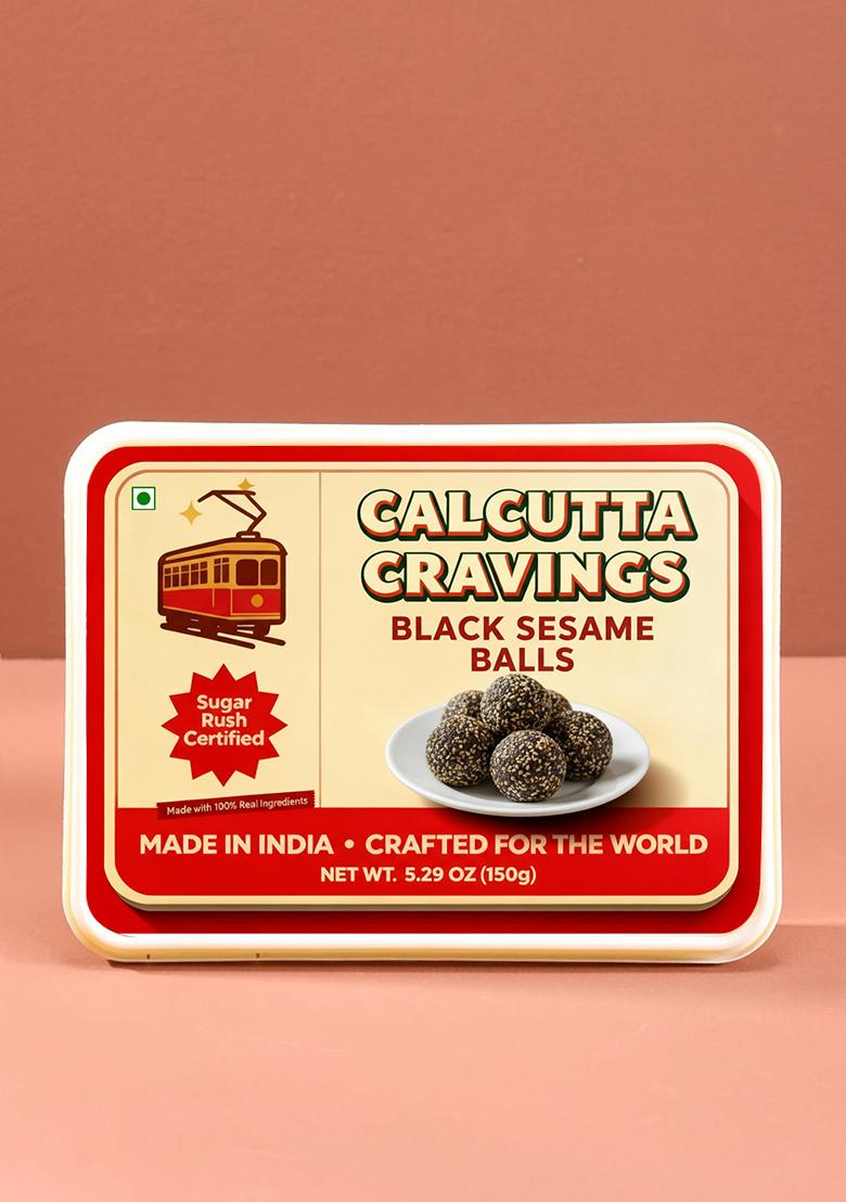 Black Sesame Balls 5.29 oz (150 g) - Indya