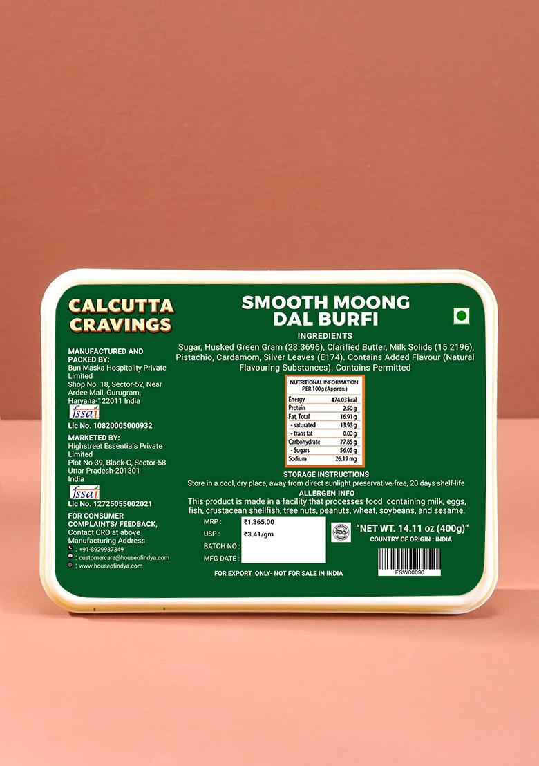 Moong Dal Burfi 14.11 oz (400 g) - Indya
