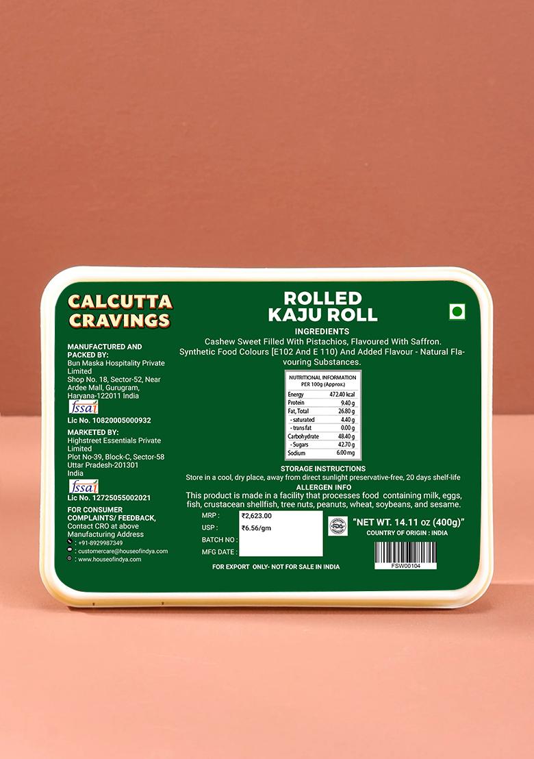 Kaju Roll 14.11 oz (400 g) - Indya