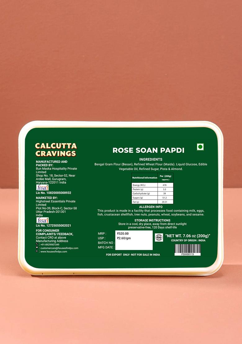 Rose Soan Papdi 7.06 oz (200 g) - Indya