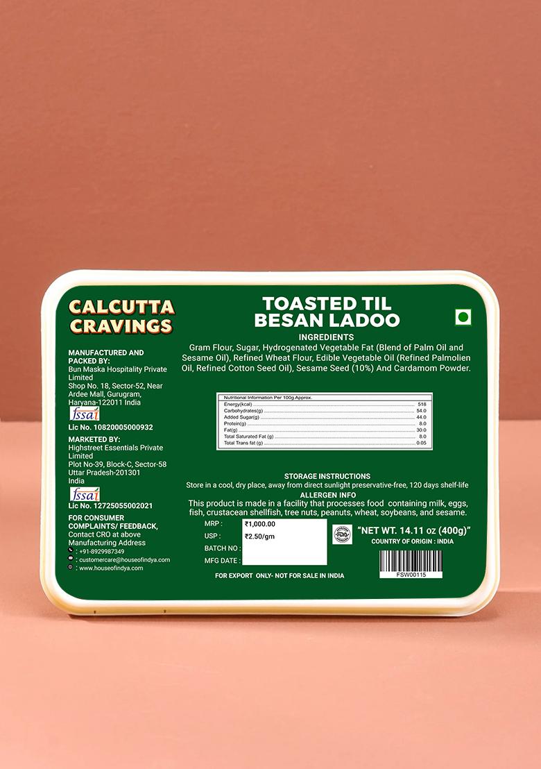 Til Besan Ladoo 14.11 oz (400 g) - Indya