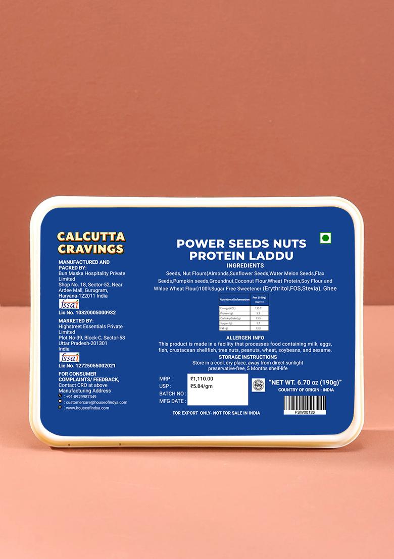 Seeds Nuts Protein Laddu 6.7 oz (190 g) - Indya